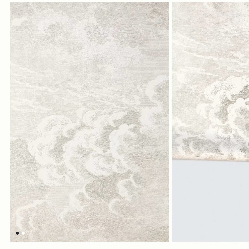 Anthropologie x Cole & Son Nuvolette Pearl Wallpaper one roll
